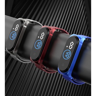 Đồng hồ unisex thể thao đèn led chống nước dây đeo hợp kim sang trọng