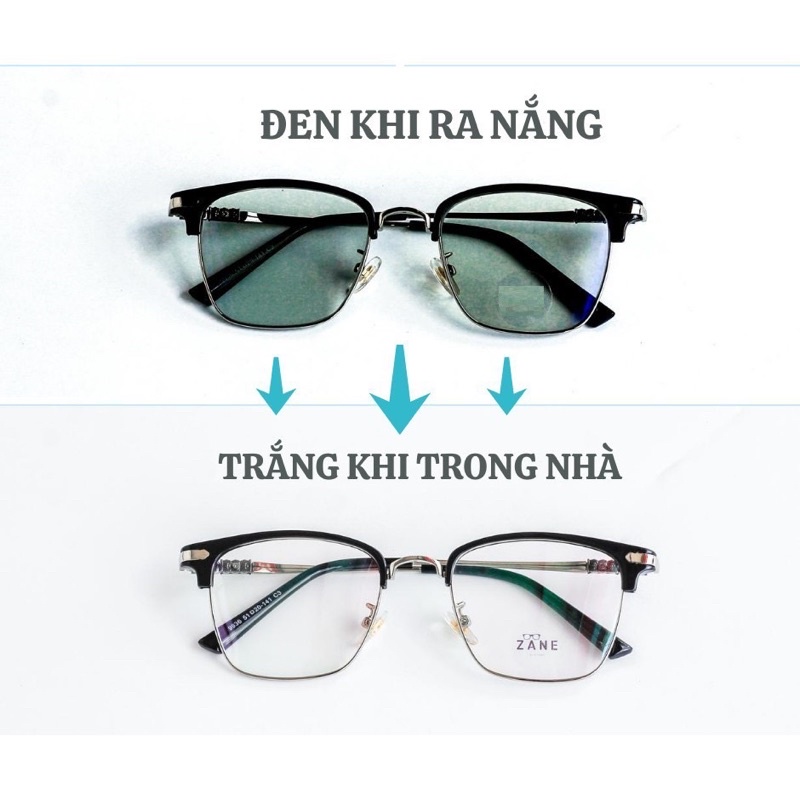 Tròng kính cận - viễn - loạn chống xước , phản quang , cắt ánh sáng xanh , đổi màu TAMANHOPTICAL