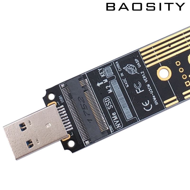 [BAOSITY]NVME to USB 3.1 Adapter Type A Card Converter Reader with Key B/Key B+M
