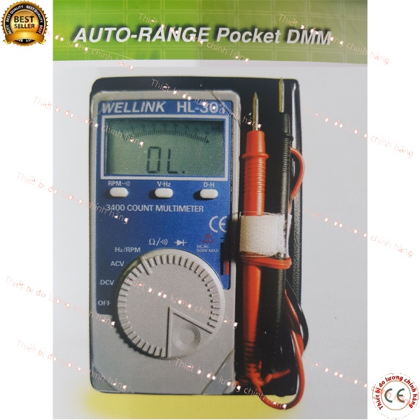 Wellink HL-301 đồng hồ vạn năng điện tử bỏ túi chính hãng, Auto range