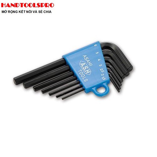 Bộ lục giác đầu bằng NHẬT BẢN 7 món xi đen ASAHI AWS0770