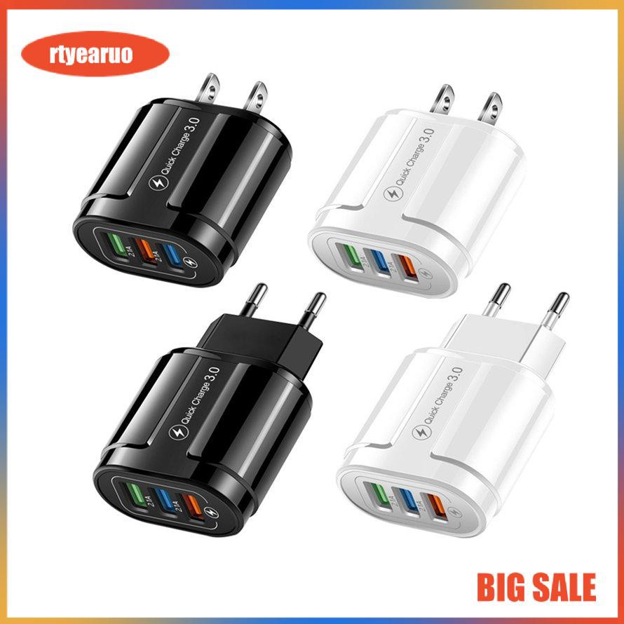 3 USB 18W Fast Charging Mobile Phone Charging Head Universal Wall Mobile
