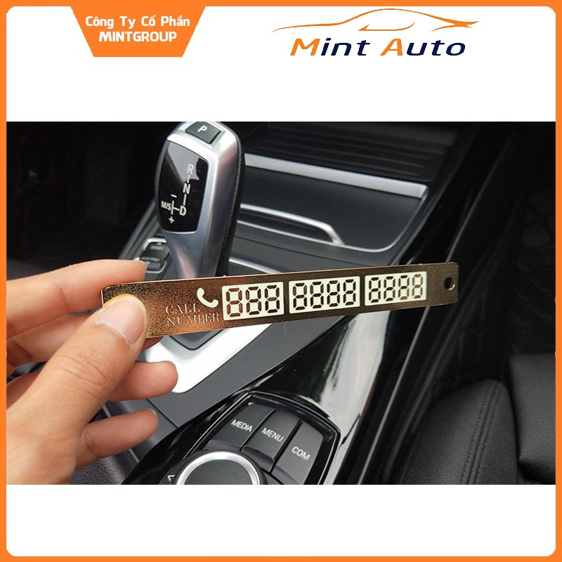 Bảng số điện thoại trên ô tô xe hơi gắn kính lái khi dừng đỗ xe cao cấp -TC AUTO