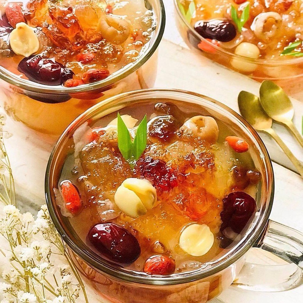 Set Chè Tuyết Yến Dưỡng Nhan Nấu 12-15 Chén Thượng Phẩm  - Bếp của Ngoại HT
