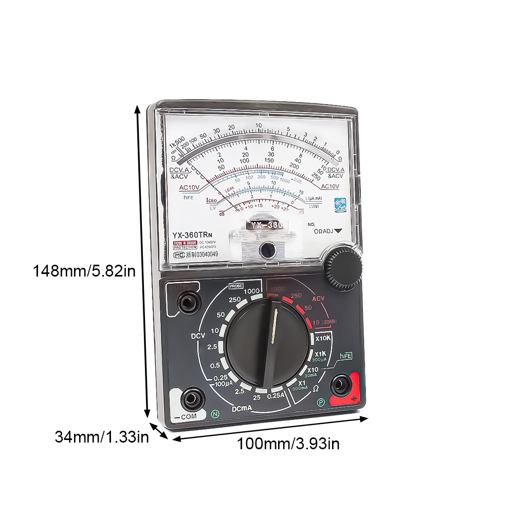 AIDEEPEN Vạn năng kế YX-360TRN thiết kế chuyên dụng chất lượng cao