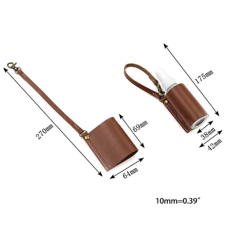 Bình Xịt Nước Rửa Tay Rỗng Bằng Da Pu 10mk
