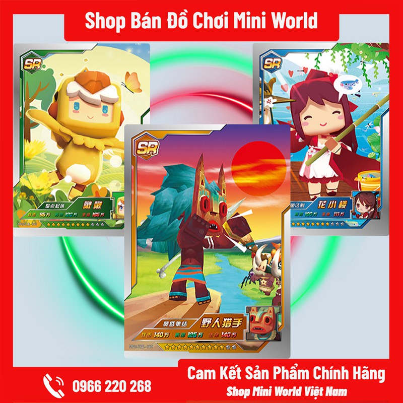 Thẻ Bài Mini World SS8 [Gửi 1 Gói Ngẫu Nhiên, 6 Thẻ Bài]