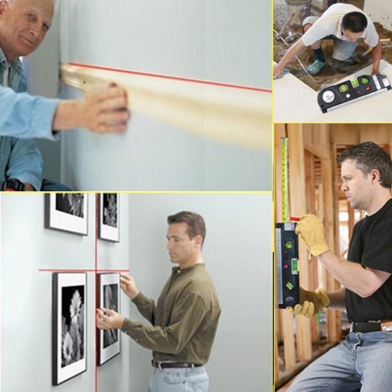 Thước Dây Laser Đa Năng 4 Trong 1 Chuẩn Xác 8ft