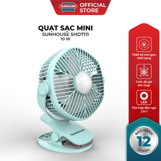 Quạt sạc mini SUNHOUSE SHD7111