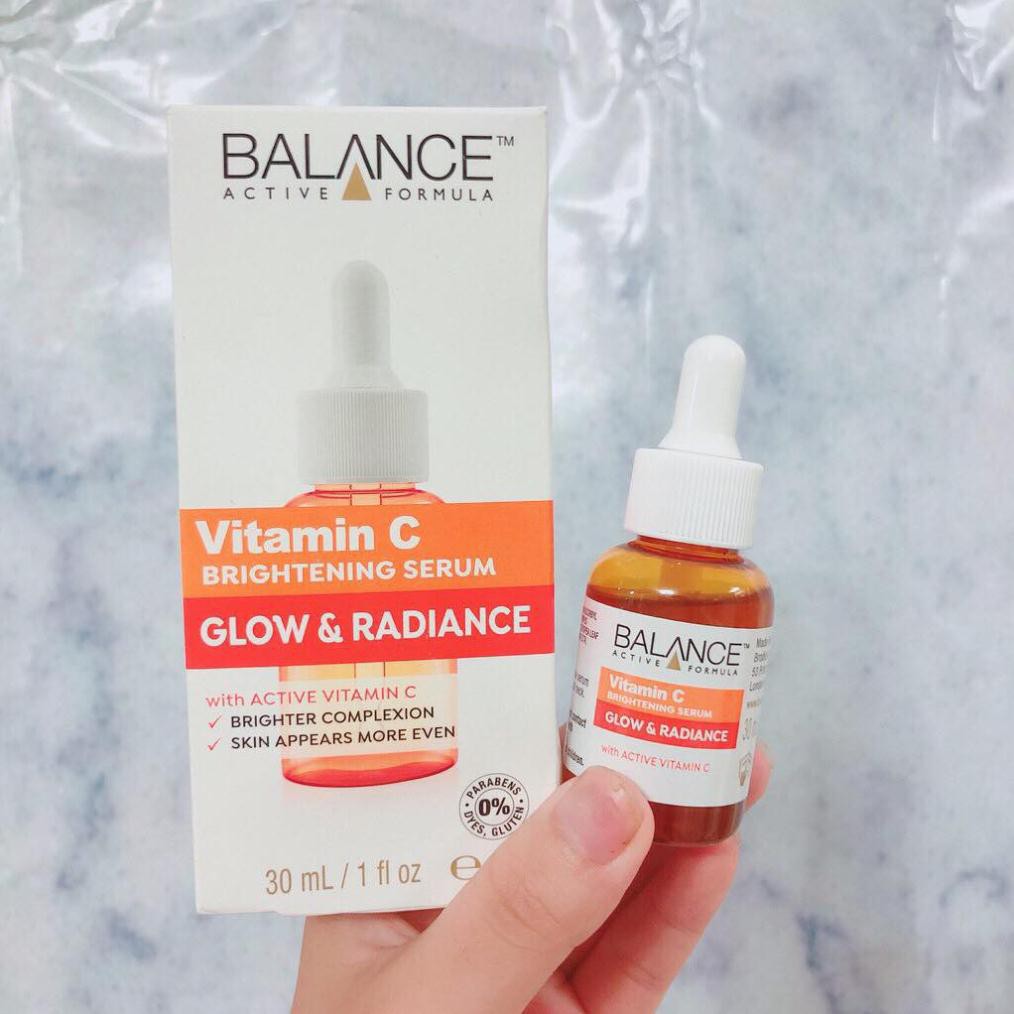 [Hàng Công Ty] Balance Vitamin C Brightening Serum Glow &amp; Radiance - Tinh Chất VitaminC Thế Hệ Mới 30ml