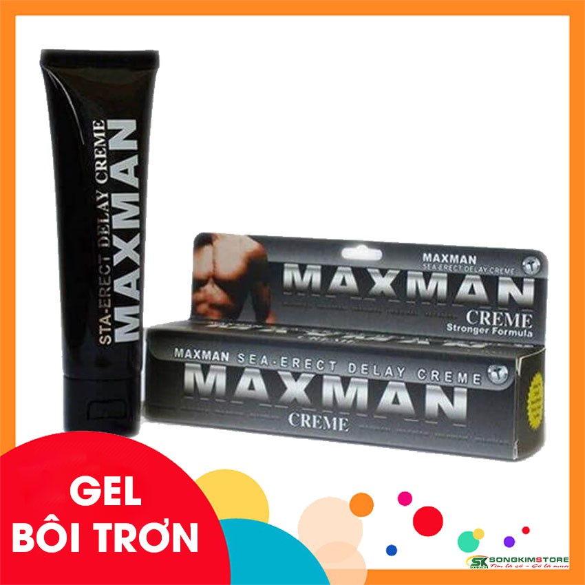 [FREE SHIP đơn 50K] Gel bôi trơn MaxMan 60g tăng kích thước dương vật