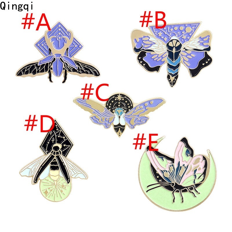 Trâm cài áo Miss Zoe hình bướm/ mặt trăng hoạt hình 5 kiểu dáng dành cho trẻ em