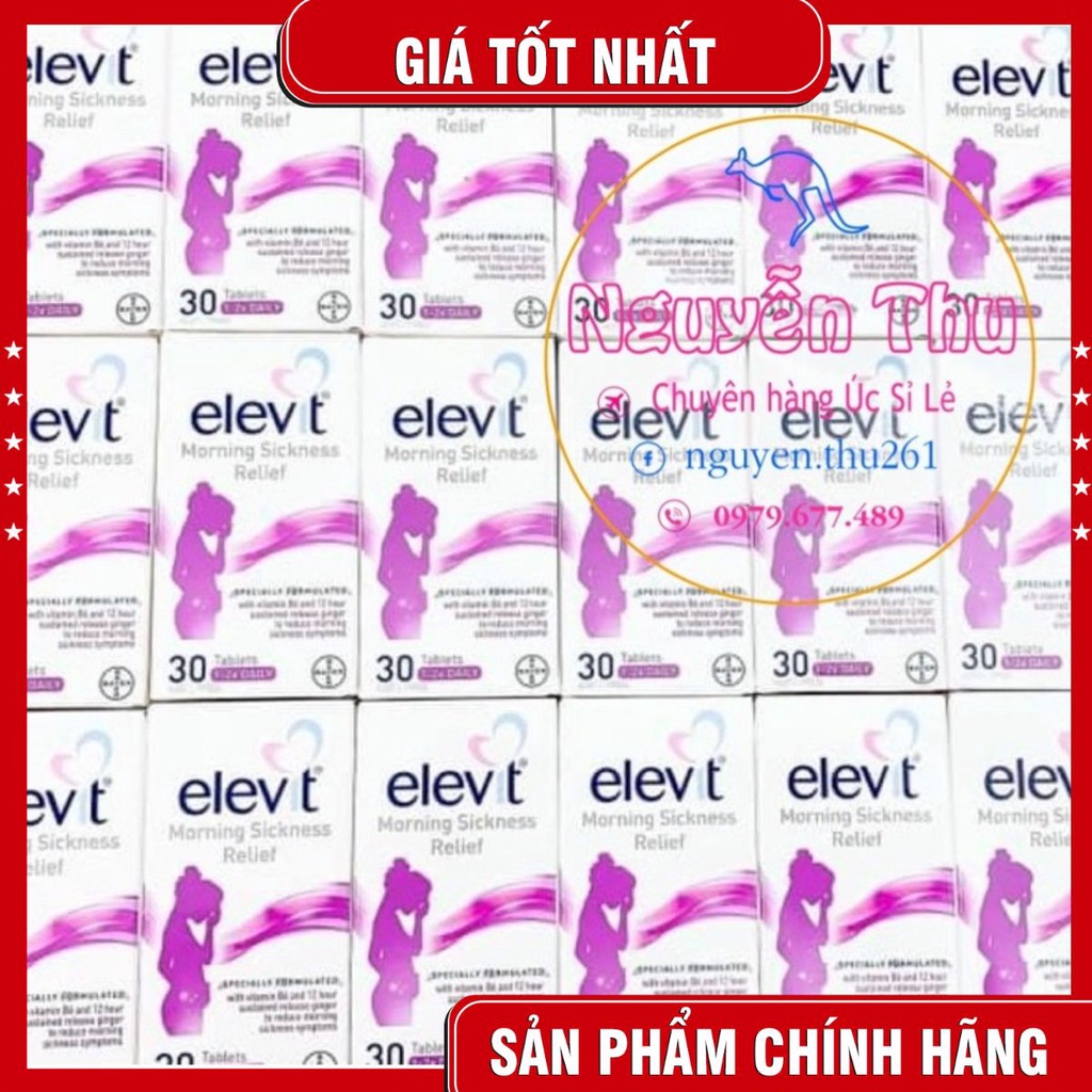 Elevit Giảm Triệu Chứng Ốm Nghén, Elevit chống nghén cho phụ nữ mang thai - 30 Viên Úc, Bayer Elevit Morning Sickness