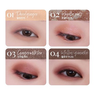 Phấn mắt 4 ô Black Rouge Crystal Heart Lock Shadow