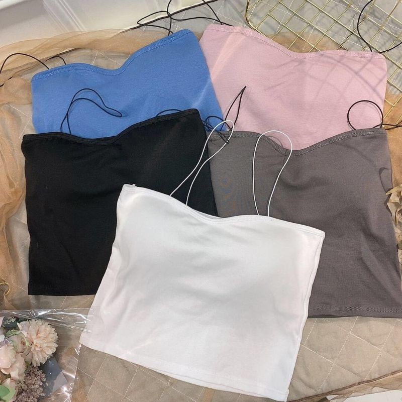 bra dây mảnh sợi bún cotton siêu co giãn 5502