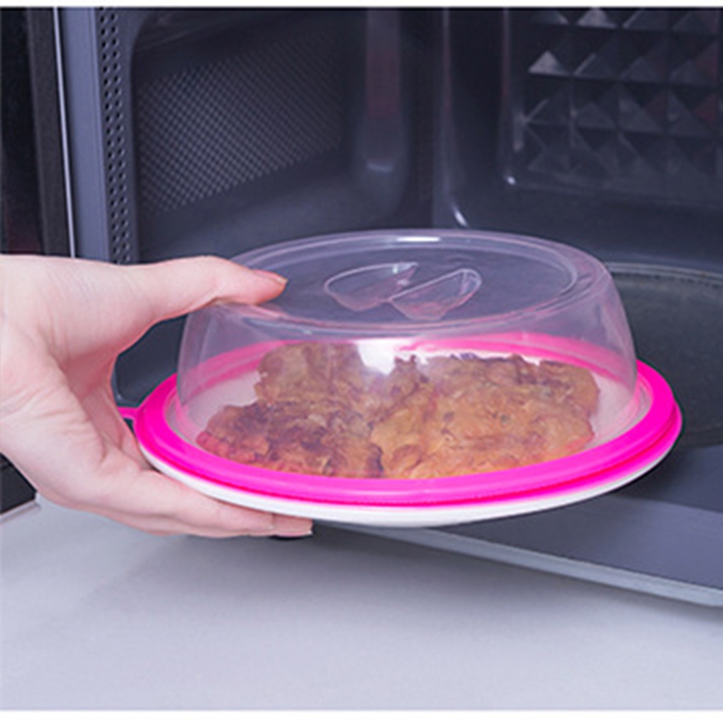 Oven Food Cover Plastic Microwave Bowl Splatter Lid Heat-resistant Heating Protector【vollter1】