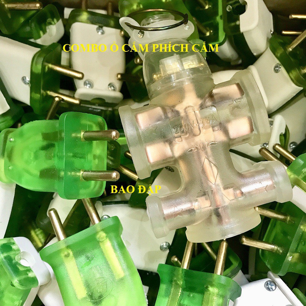 Bộ ổ cắm phích cắm đúc siêu bền bao đập