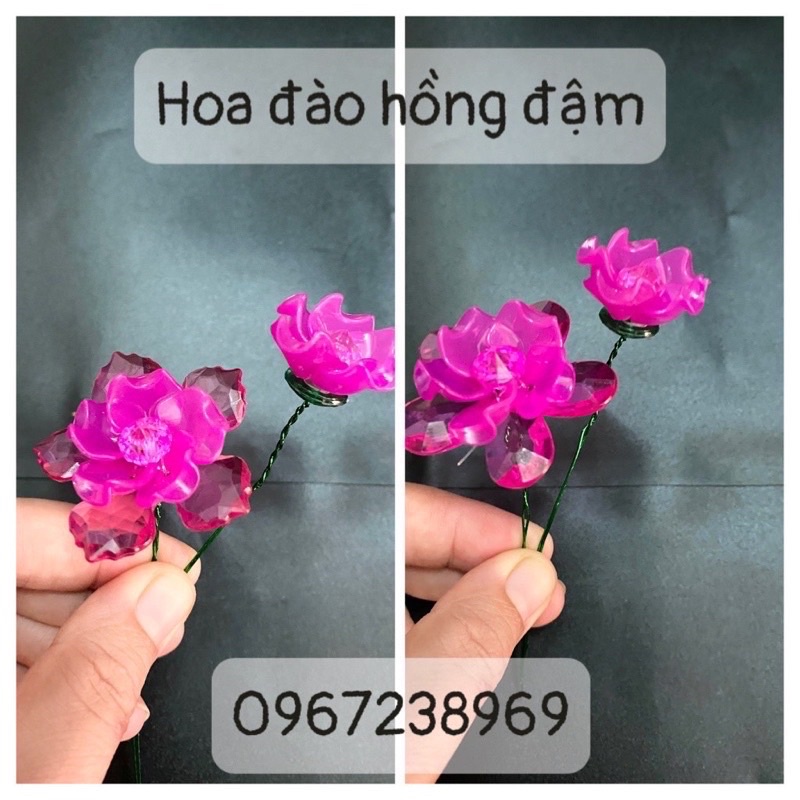 Set 1,55kg đá làm hoa mai, khoảng 200 bông hoa mai đào,trang trí đón tết