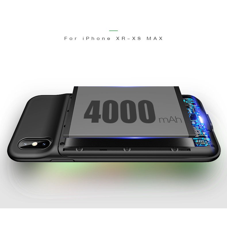 Ốp lưng kiêm sạc dự phòng iPhone Xs Max/ iPhone XR 4000mAh Usams