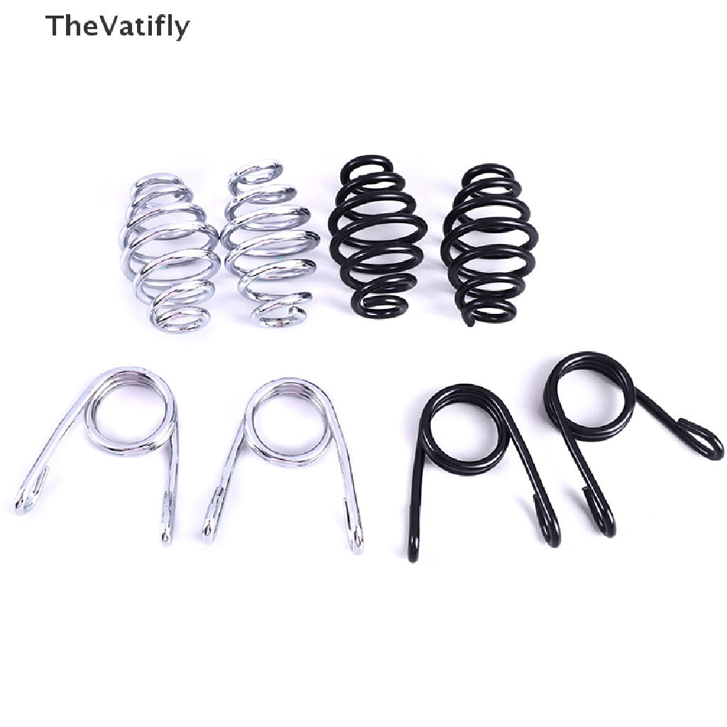 Bộ 2 Lò Xo Gắn Yên Xe Mô Tô Harley Màu Đồng / Đen / Chrome