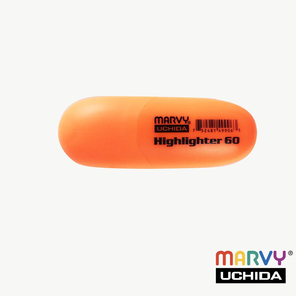 Bút đánh dấu Marvy Uchida Mini Highlighter 60 - Màu cam dạ quang (Fl. Orange)