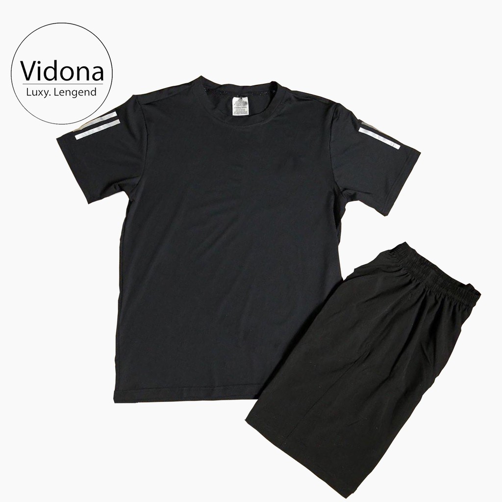 BỘ THỂ THAO NAM, QUẦN ÁO THỂ THAO TRƠN, CỔ TRÒN, ÁO VẢI THUN LẠNH, QUẦN VẢI DÙ | BigBuy360 - bigbuy360.vn