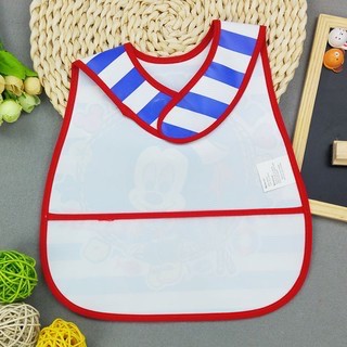 Combo 10 yếm ăn dặm nilong chống thấm cho bé