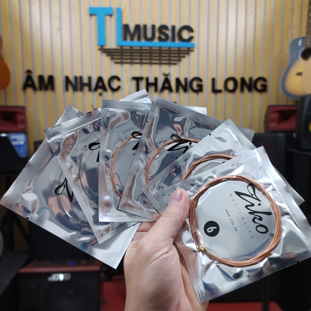 Dây Đàn Guitar Acoustic Ziko &quot;PURE COPPER&quot; Đồng Nguyên Chất Chống Gỉ Ziko DR-010, DR011, DR012