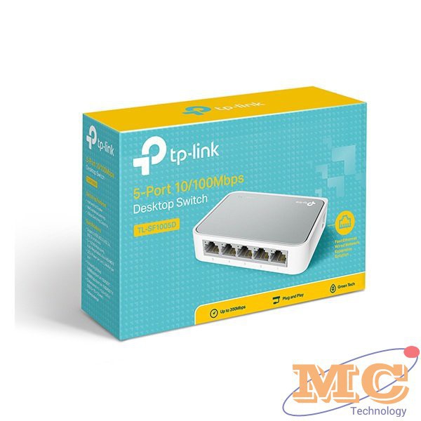 Switch TP-Link TL-SF1005D 5 Port (Trắng) - Hàng chính hãng