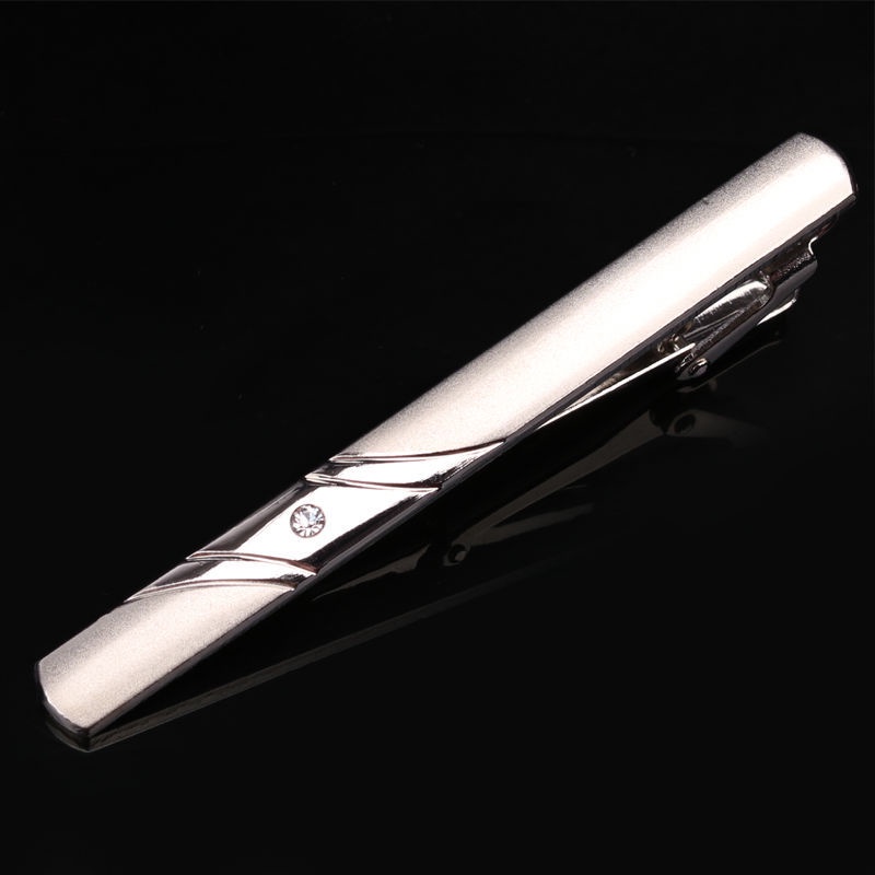 Kẹp Cà Vạt Màu Vàng/Bạc Đơn Giản Phong Cách Hàn Quốc Thời Trang Cho Nam Và Nữ