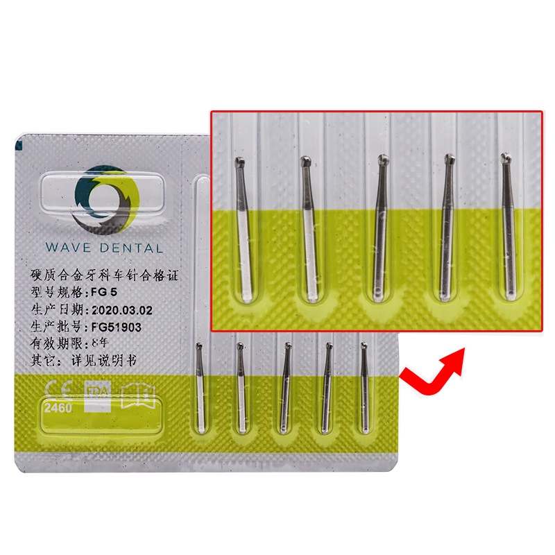 Set 5 Mũi Khoan Nha Khoa Tốc Độ Cao