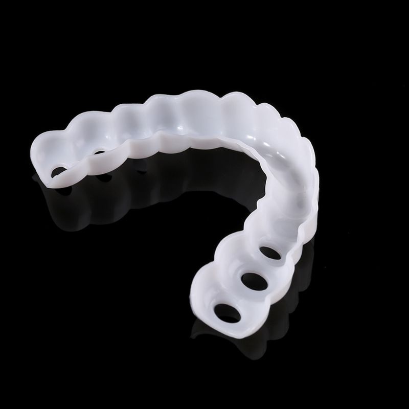 Youyo Denture Đáy Răng Giả Mô Phỏng Mặt Cười Màu Trắng Tức Thì