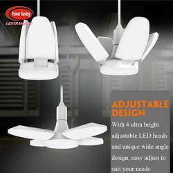 Bóng đèn led 4 cánh siêu sáng 60W (hình cánh quạt)
