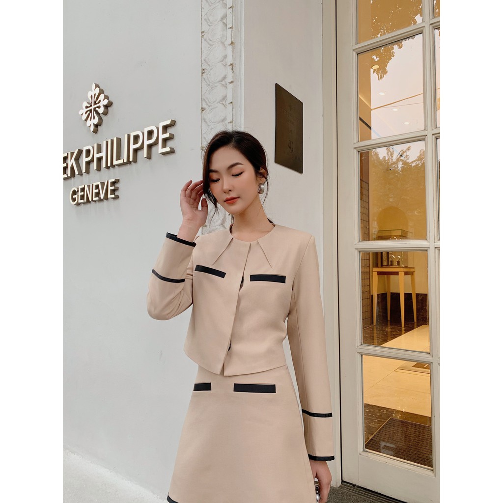 [ ĐANG ƯU ĐÃI ] Set vest nữ ✨ [HÀNG THIẾT KẾ Flane] màu be sáng cho quý cô thanh lịch thiết kế cao cấp