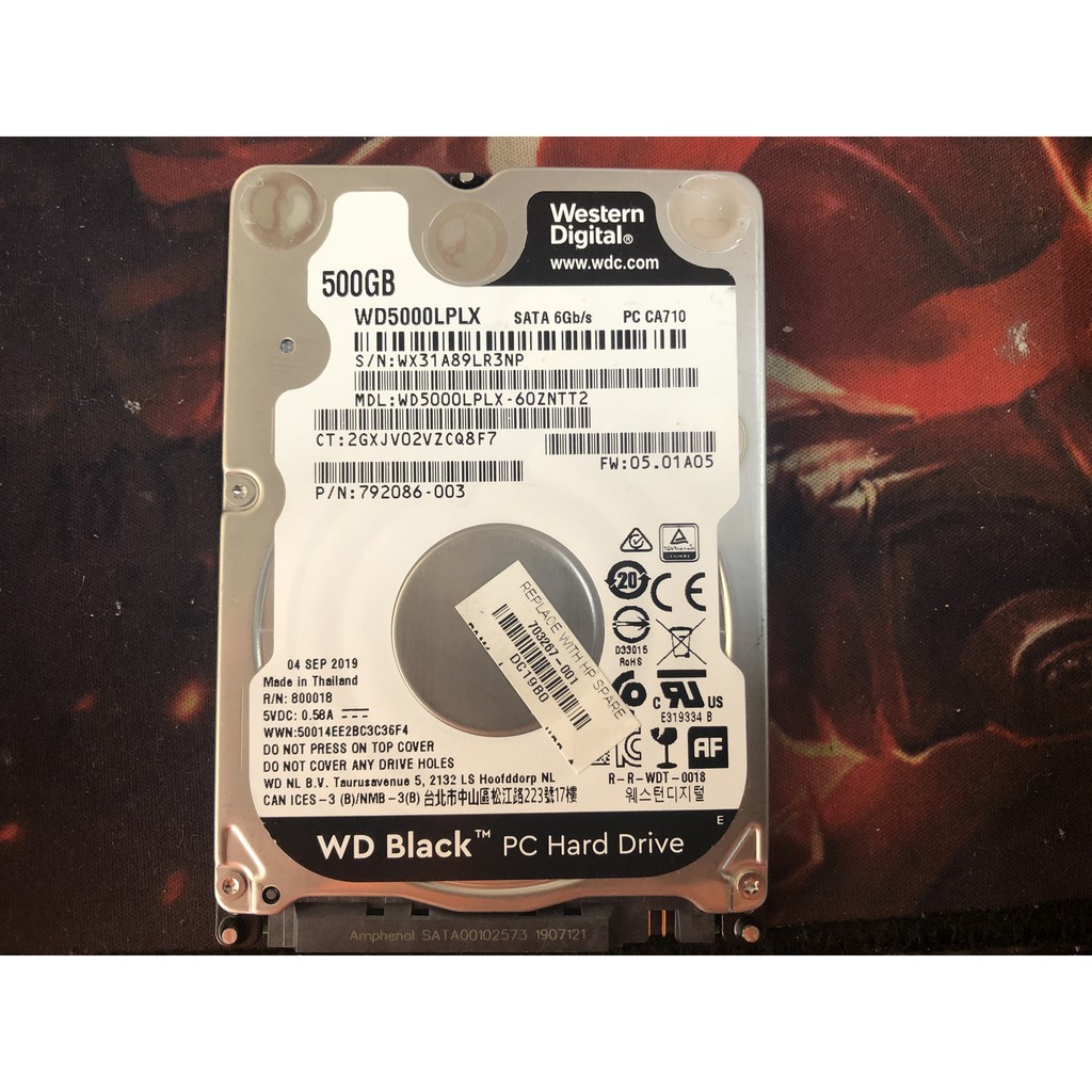 Ổ cứng HDD laptop 500GB 7200rpm tháo máy như mới