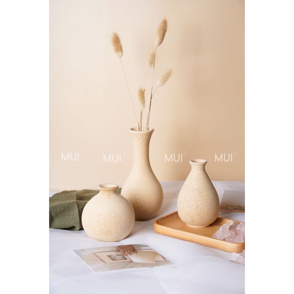 Lọ hoa gỗ mộc - Đạo cụ trang trí nhà cửa, decor chụp ảnh sản phẩm