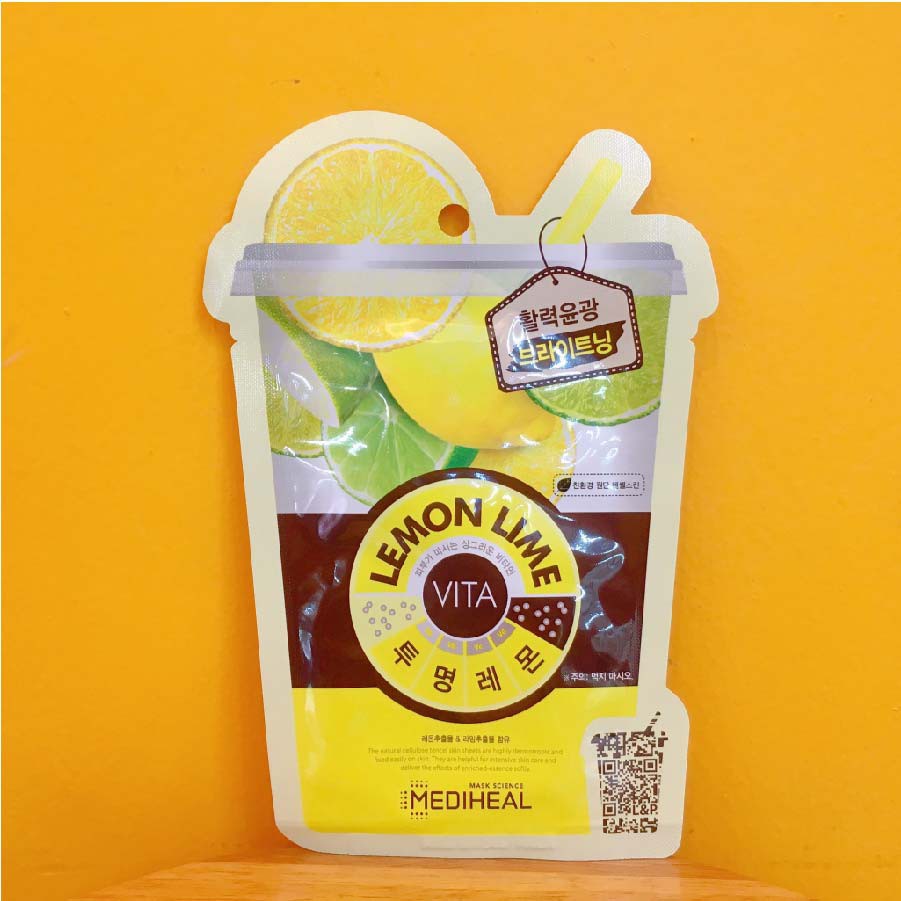 Mặt Nạ Tinh Chất Chanh Tươi Giúp Trắng Sáng Da Mediheal Lemonlime Vita Mask 20ml | BigBuy360 - bigbuy360.vn