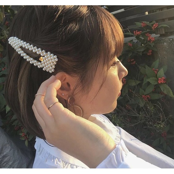 kẹp Ngọc Trai nhân tạo 4 hình kiểu mới