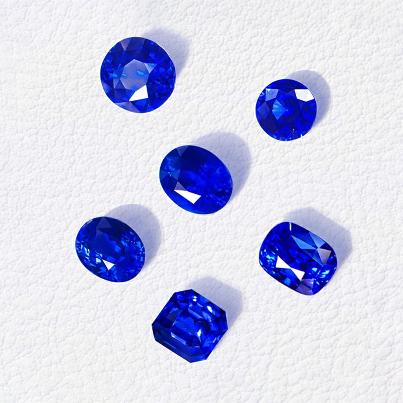 1 Vòng cổ Mặt Đá Sapphire Tự Nhiên DIY