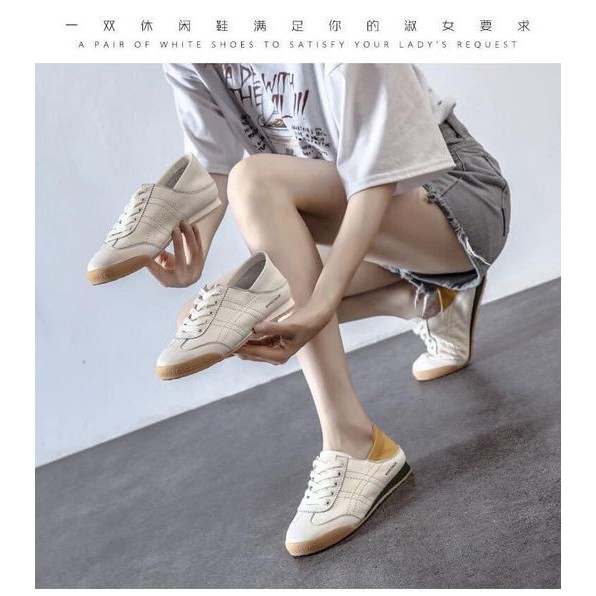 Giầy Sneaker nữ da thật Quảng Châu (size 35)