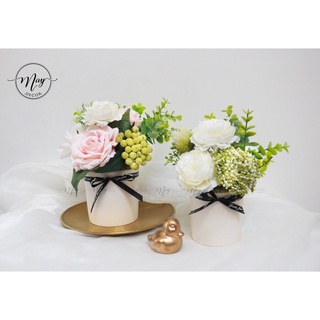 Chậu hoa giả để bàn Luxury