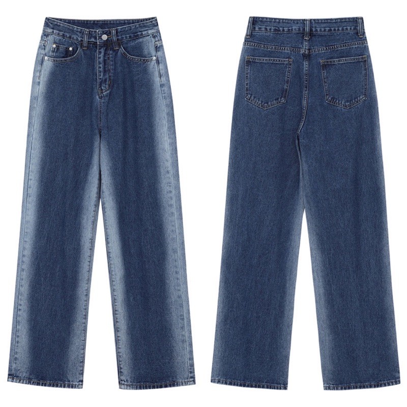 [Size 30~35] Quần Suông Dài Bigsize Nữ - Quần Dài Ống Rộng Phối 2 Màu - Lưng Siêu Cao