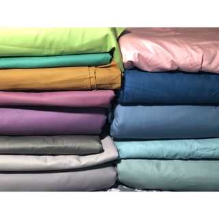 Vải cotton satin Hàn Quốc màu trơn may ga gối hoặc phối