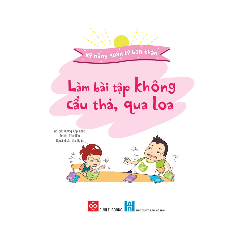Sách - Kỹ năng quản lý bản thân- Làm bài tập không cẩu thả, qua loa