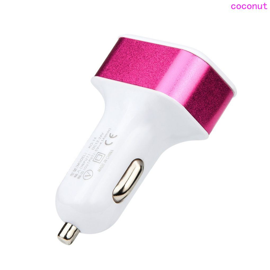 Tẩu Sạc 3 Cổng Usb Dc 5.0v 2.1a / 2a / 1a Cho Xe Hơi