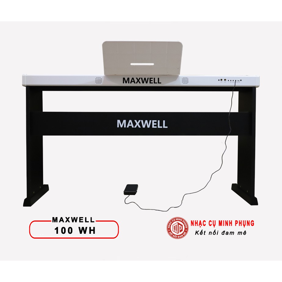 Đàn Piano Điện Maxwell 100 88 phím - Phím nặng - Kết nối Bluetooth - Dễ mang đi
