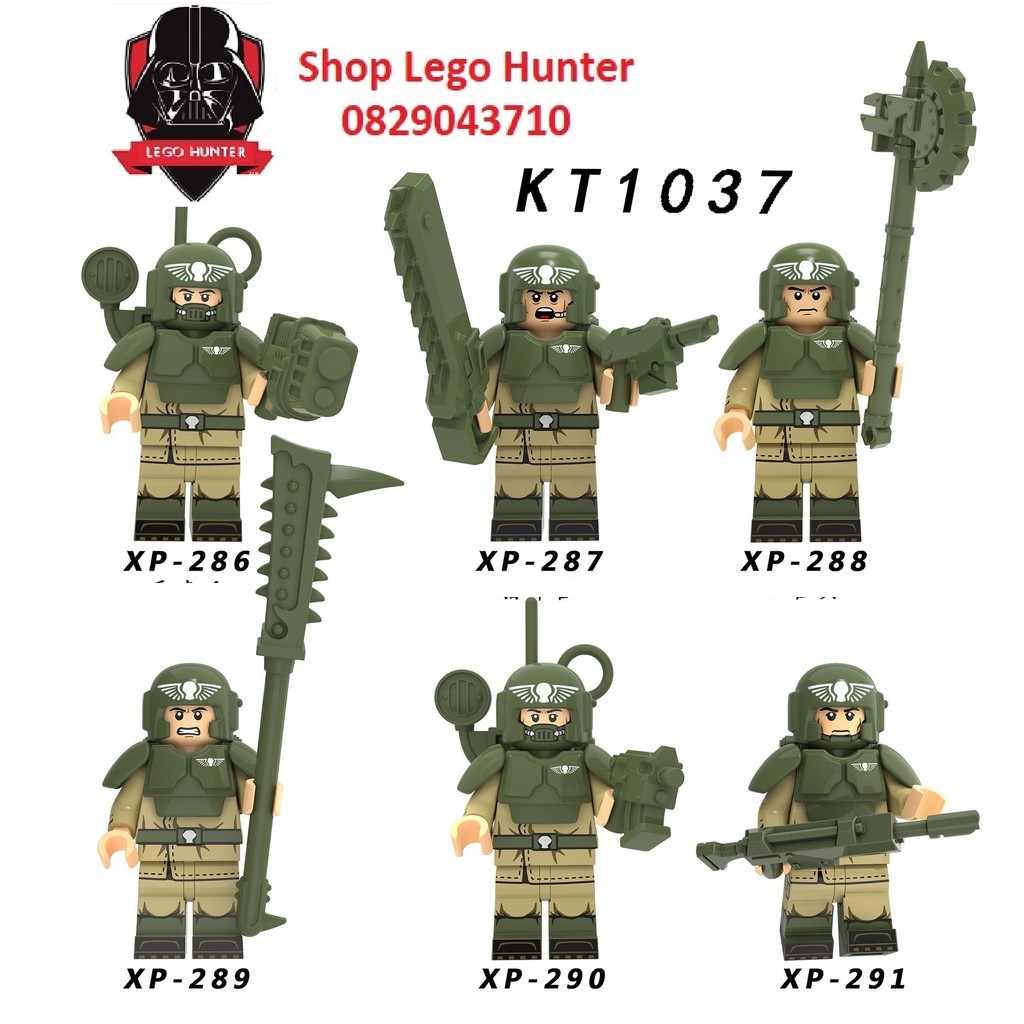 Xếp Hình Minifigures WarHammer 40k Imperial Guard - Cận vệ đế chế KT 1037
