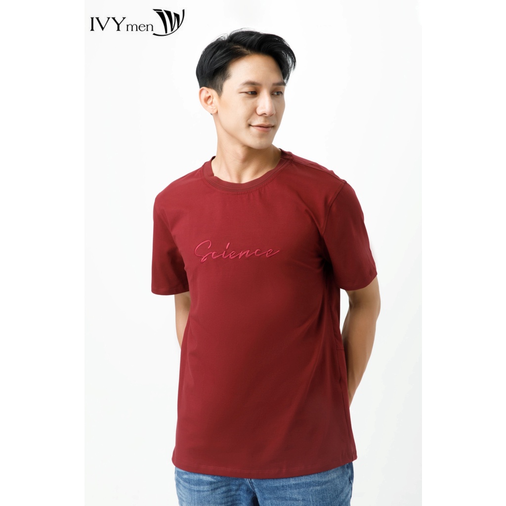 Áo thun nam thêu Science IVY moda MS 57E3342