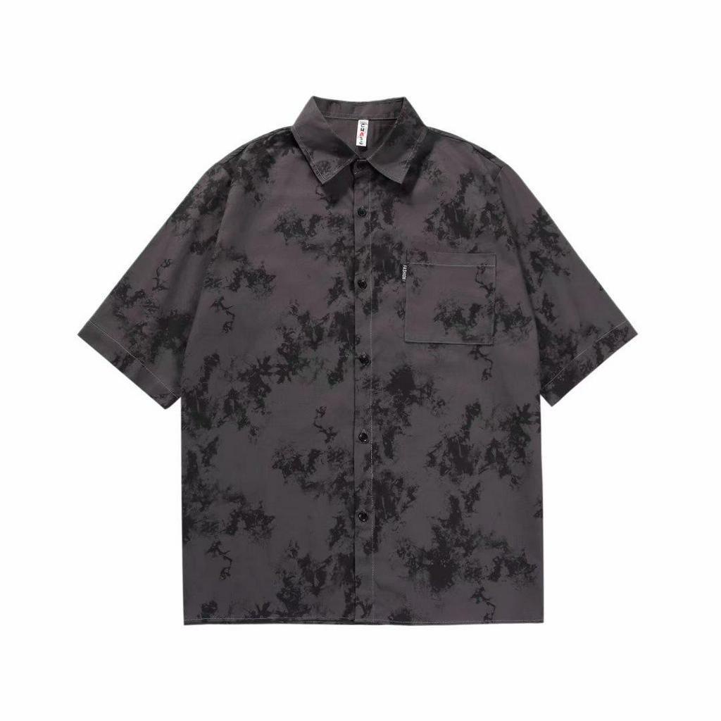 Áo Sơ Mi Nam Ngắn Tay Cổ Bẻ Thời Trang Hàn