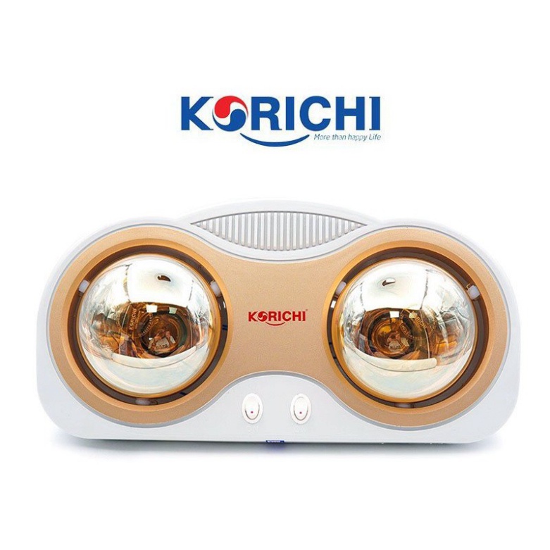 Đèn sưởi nhà tắm Korichi-KRC 2802 hàng xịn loại 1, không chói mắt,  nhựa sáng bóng chống chảy ( 2 bóng)